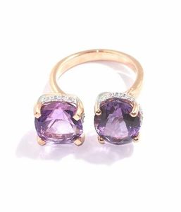 Anillo de moda de plata de ley 92,5 para mujer, piedra preciosa de amatista púrpura Real, uso diario y joyería para ocasiones especiales - Product Image 1