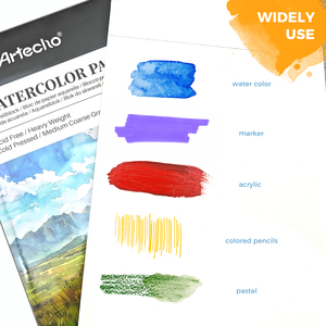 Artecho <span class=keywords><strong>A4</strong></span> 40 feuilles <span class=keywords><strong>300g</strong></span> 210x297mm <span class=keywords><strong>Papier</strong></span> vierge pour peinture <span class=keywords><strong>aquarelle</strong></span> Gouache Marqueur Acrylique <span class=keywords><strong>Aquarelle</strong></span> Livre, <span class=keywords><strong>Papier</strong></span> pour peinture - Product Image 3