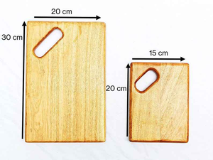 Tabla de cortar ecológica de madera, accesorios de cocina, tabla de cortar de madera 100% natural - Product Image 3