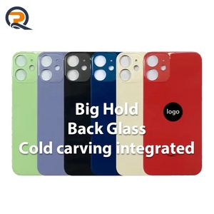 Cubierta trasera de vidrio de repuesto con agujero grande para iPhone 8 X XS <span class=keywords><strong>XR</strong></span> <span class=keywords><strong>11</strong></span> 12 13 14 PRO MAX-Diseño de barra de reparación de puerta de batería - Product Image 2