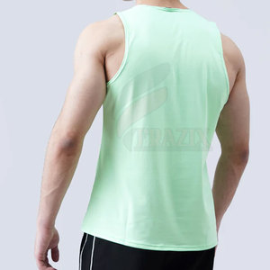 Camiseta sin Mangas Lisa para Hombre, Tejido Transpirable y Suave, Camiseta Deportiva para Hombre, Chaleco de Secado Rápido, Camiseta de Gimnasio y Fitness - Product Image 6