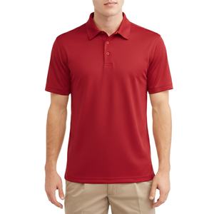 Polo homme de haute qualité 100% coton extensible coupe ajustée respirant manches courtes OEM personnalisation de marque fournisseur d'usine vente en gros - Product Image 1