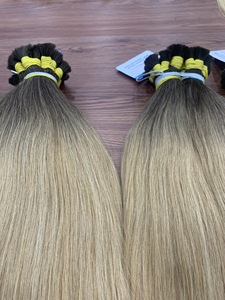 MEGA VENTE DE 2024!!! 100% cheveux humains sans perte ni enchevêtrement haute qualité Ombre couleur en vrac Extensions de cheveux cheveux humains pour femme - Product Image 4