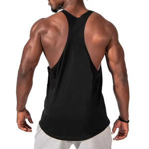 Débardeur 100% coton pour hommes Super doux léger respirant Fitness Gym Stringer évacuation de l'humidité décontracté tricoté méthode de tissage - Product Image 3