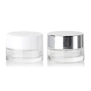 Tarro de Vidrio Personalizado con Tapa Blanca de 15g, 30g, 50g, 100g para Crema Facial, Bálsamo <span class=keywords><strong>Desmaquillante</strong></span> y Productos de Belleza - Product Image 1