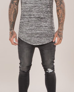 T-shirt décontracté d'été 2023 avec motif imprimé à ourlet incurvé en gros en plusieurs couleurs fabriqué au Pakistan - Product Image 5