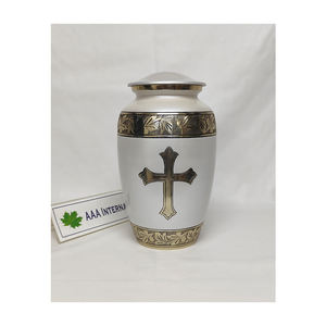 Urnas de cremación para adultos de aluminio de estilo americano de primera calidad para cenizas que mantienen el mejor precio para suministros funerarios - Product Image 1