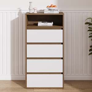 Modern/Nordic Metal Tallboy Chest of <b>Drawers</b> for Living Room & Bedroom 4 <b>Drawers</b> <b>Storage</b> - Product Image 3