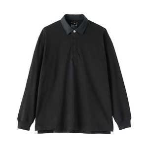 Polo pour homme personnalisé 100% coton respirant, sport, ample, lourd, manches longues, uni, tricoté, anti-boulochage, boutonnière, ODM/OEM - Product Image 1