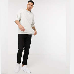 Camisetas de Manga Larga para Hombre, Cuello Redondo, Ecológicas, de 220g, Color Sólido, 100% Algodón, con Impresión Gráfica Personalizada al por Mayor - Product Image 5