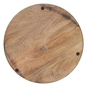 Placa de cargador de madera clásica, plato de vajilla, plato de servicio, hecho a mano, última placa de cargador redonda - Product Image 5