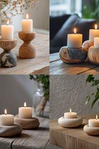 PORTE-BOUGIE PORTE-BOUGIE EN BOIS POUR LA Décoration DE LA MAISON Porte-bougie le plus vendu par Antique Creations - Product Image 6