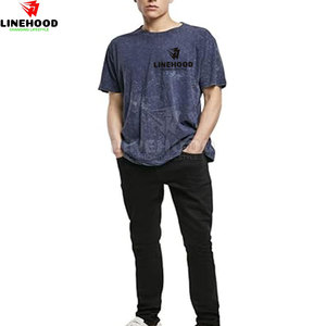 Vente en gros de t-shirts 100% coton pour hommes, poids léger, lavage à l'acide, fabriqués sur mesure avec options OEM disponibles - Product Image 6