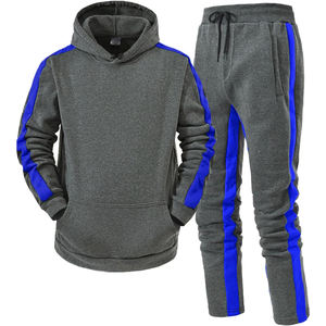 Conjunto Deportivo Informal para Hombre, Ropa Deportiva para Correr, Color de Contraste, Corte Holgado con Capucha, Conjunto Deportivo para Hombre al por Mayor - Product Image 5