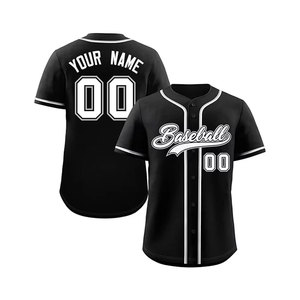 Maillot de baseball hip-hop personnalisé cousu sur mesure – Uniforme de sport imprimé court personnalisé pour hommes, femmes et adultes – T-shirt de baseball tendance - Product Image 6