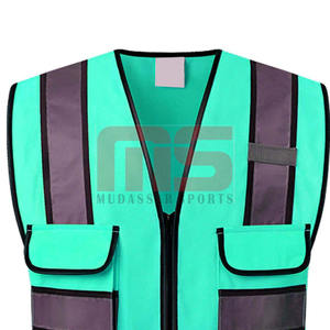Chaleco DE SEGURIDAD reflectante impermeable duradero para ropa de trabajo industrial y de construcción logotipo personalizado equipo de alta visibilidad con múltiples bolsillos - Product Image 3