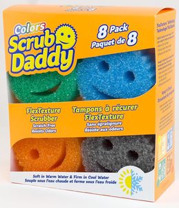 Lot de 8 éponges Scrub Daddy, variées en couleurs, éponges à vaisselle anti-rayures - Product Image 3