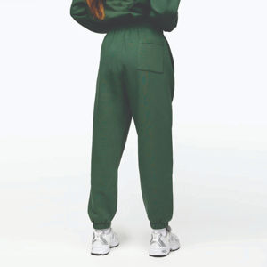 Top qualité 65% coton 35% polyester coupe décontractée polaire taille haute athlétisme Club pantalons de survêtement forêt vert pantalon et pantalon - Product Image 3