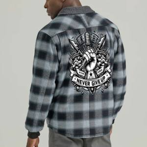 เสื้อถักผ้าสักหลาดใส่สบายสำหรับผู้ชายเสื้อเดรสผ้าฟลีซแฟชั่นสำหรับฤดูใบไม้ร่วง - Product Image 4