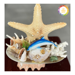 Souvenir de réfrigérateur personnalisé en usine, en forme d'ancre de mouette, orné de perles polies, thème nautique, Tahiti, Santorini, Floride, océan, marine, dauphin, tortue de mer - Product Image 6