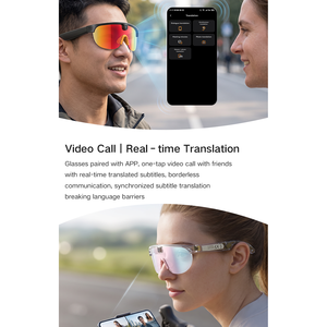 Gafas Inteligentes Aimb G5max con Cámara 1080P, Resistentes al Agua IPX4, Marco Metálico, Gafas de Sol Deportivas con Control por Aplicación, Táctil y por Voz - Product Image 6