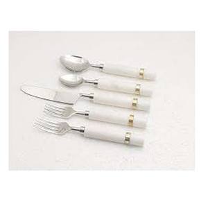 Vendedor indio profesional superior Acero inoxidable plateado con mango de hueso de diseñador juego de utensilios de cubiertos - Product Image 2