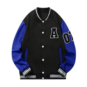 เสื้อแจ็คเก็ตเบสบอลแบบวาร์ซิตี้สำหรับผู้ชาย กันน้ำ พร้อมระบบทำความร้อน ผลิตจากขนสัตว์ 100% เป็นมิตรต่อสิ่งแวดล้อม ให้ความอบอุ่น พร้อมปักโลโก้ตามสั่ง - Product Image 2
