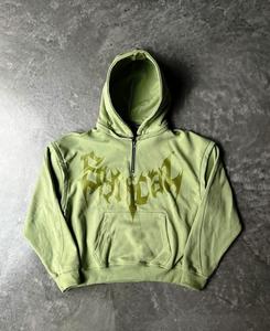 Sudadera con capucha lavada con piedra Vintage para hombre, ropa de gran tamaño con ajuste cuadrado y desteñida al sol, Sudadera con capucha personalizada con forro polar recortada desgastada - Product Image 1