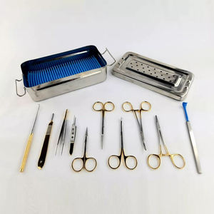Ensemble de 11 pièces Kit de blepharoplastie manuel en acier inoxydable Chirurgie plastique Instruments de haute qualité Kit CE - Product Image 1