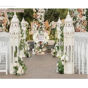 การตกแต่งปาร์ตี้งานแต่งงานกลางแจ้งโคมไฟโมร็อกโกโคมไฟแต่งงานที่ทันสมัยโคมไฟโมร็อกโก FRP โคมไฟโมร็อกโกที่สวยงามสำหรับงานแต่งงาน - Product Image 1