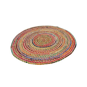 Juego de alfombras redondas de yute orgánico de excelente calidad, estilo clásico bordado hecho a mano para sala de estar, dormitorio, suministro a granel, alfombras y juegos - Product Image 5