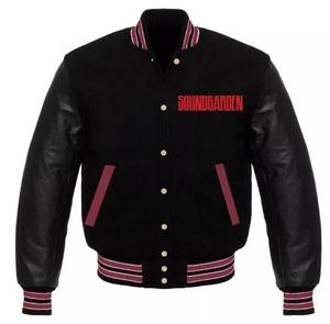 Veste universitaire en laine vente en gros veste de baseball en laine de haute qualité couleurs et patchs personnalisables quantité minimale de commande bas - Product Image 3