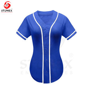 Camisetas de equipo de softbol de diseño personalizado para mujer, uniforme de béisbol por sublimación, ropa deportiva en todos los tamaños, conjunto de estilo juvenil - Product Image 1