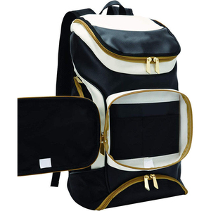 Wholesale Fashion Waterproof Synthetic Leather Baseball <b>Backpack</b> Polyester <b>Large</b> Storage Durable Zippers Shoe Tunnel 36-57L - Product Image 4