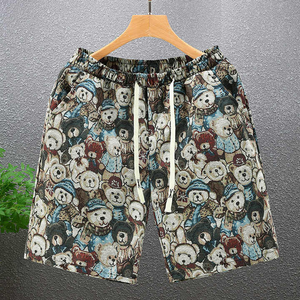 Shorts pour hommes Stitchmode Production Vente en gros 100% coton décontracté uni à séchage rapide avec cordon de serrage Shorts imprimés pour la plage d'été - Product Image 3