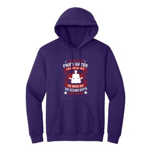 Coton mélangé lourd GSM 260-300 + à capuche poche kangourou bouddha thème poitrine impression décontracté hiver Logo avant conception personnalisable - Product Image 5