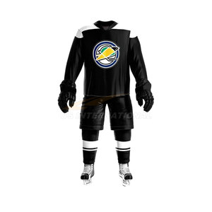 Uniforme de hockey sur glace à taux d'usine de haute qualité Nouveau design Vêtements de sport personnalisés Ensemble maillot et short d'entraînement d'équipe - Product Image 1