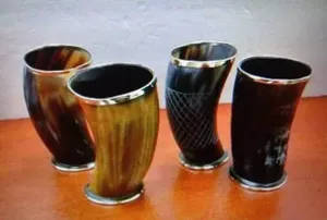 Meilleur Viking corne verre à vin tasse Viking fait à la main indien corne tasse verre à boire corne pour les fêtes et verre à bière - Product Image 4