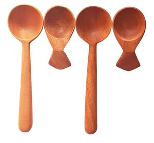 ÚNICO SERVIDOR DE ENSALADAS DE MADERA JUEGO DE 2 HECHO A MANO ÚNICO KETCHENWAR - Product Image 4