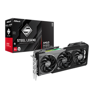 A s R o c k Radeon R X 9070 GRE STEEL LEGEND Dark 12GB OC PCIe5.0 VGA RX 9070 GPU RX9070 - Product Image 5