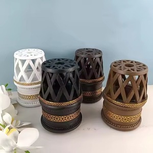 Quemador Bakhoor de cerámica de lujo, quemador de incienso árabe antiguo de Metal a la venta, decoración del hogar y soportes de incienso, diseño de tendencia - Product Image 5