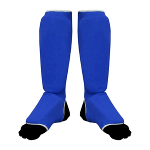 Muay Thai Karate calzado Taekwondo tela pantorrilla empeine protector guardias con espuma en el interior - Product Image 6