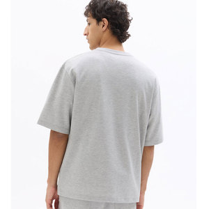 T-shirt d'entraînement basique à manches courtes et col rond, couleur unie, coupe classique, pour hommes grands et corpulents, idéal pour l'été - Product Image 5