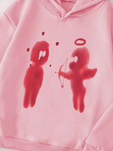 Sweat à capuche pour femme multicolore avec cordon de serrage et impression personnalisée intégrale, polaire d'hiver de haute qualité, vêtement de rue écologique, prix raisonnable - Product Image 3