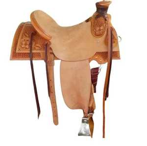 Sillín occidental de caballo de diseño clásico, sillín de carreras a mano con diseño personalizado A un precio asequible - Product Image 1