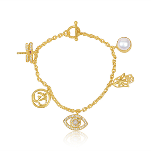 Latest Design 18K <b>Gold</b> Plated Natural Multi Gemstone <b>Bracelet</b> Demi Fine Jewelry for Women Gift for Her - Product Image 3