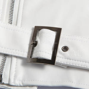 Veste de motard personnalisée OEM pour hommes High Street Slim Pu Faux cuir XL Confortable chauffant nouveau support enduit High Street vente en gros - Product Image 5