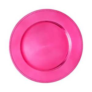 Nouvel arrivage d'assiettes de chargeur de forme ronde sous-assiette pour les fêtes de mariage décoration de la maison hôtels Restaurants noël - Product Image 3