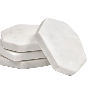 Sous-verres en bois absorbant pour boissons sous-verres en bois d'acacia et en résine époxy avec logo personnalisé Ensemble cadeau de 4 pour boire du thé, du café et du vin - Product Image 4