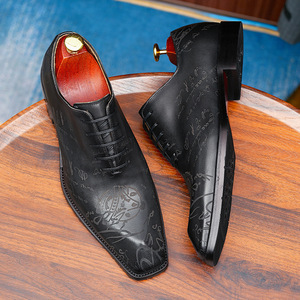 รองเท้าหนังแบบ Brogue ดีไซน์ทันสมัย พร้อมรายละเอียดแบบเจาะรูและพื้นรองเท้าดูดซับแรงกระแทก สำหรับผู้ชายใส่ในโอกาสทางธุรกิจ - Product Image 3